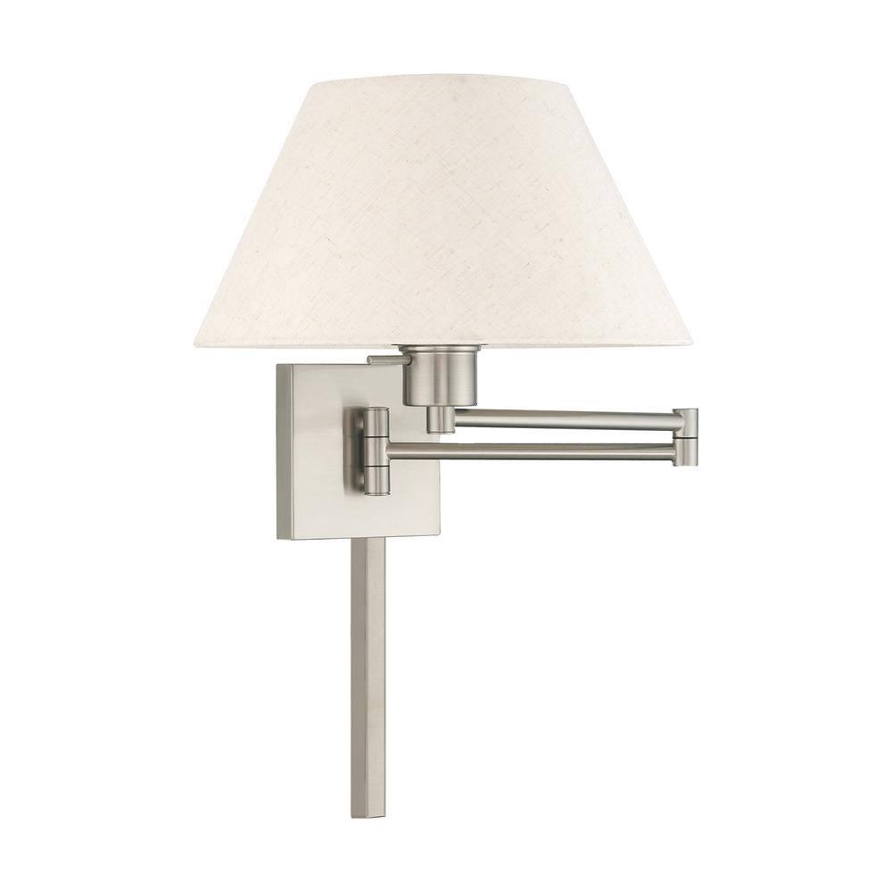 Livex Lighting 1 - Light Wall Light in  Brushed Nickel