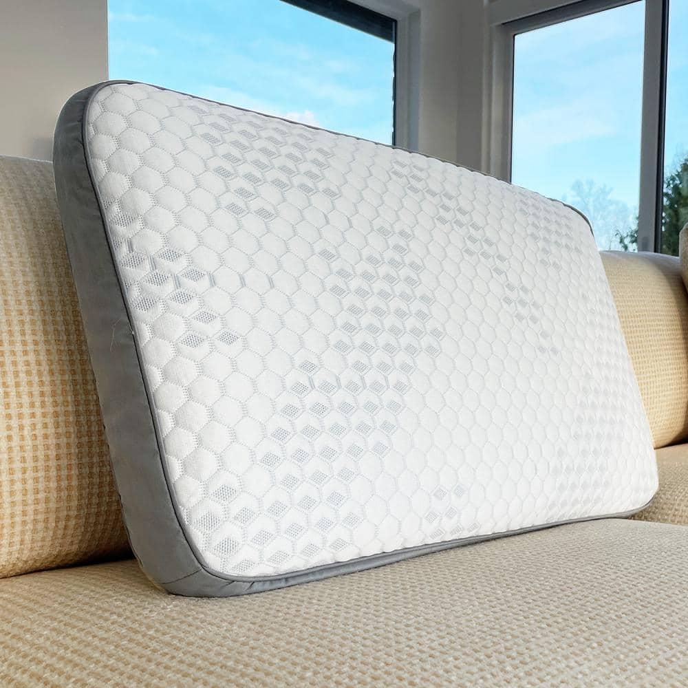Wondertech Memory Foam Pillow with Cooling Cover, Queen, 1 Pack
