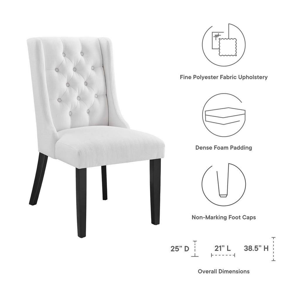 Modway Modway Baronet Button Tufted Fabric Dining Chair