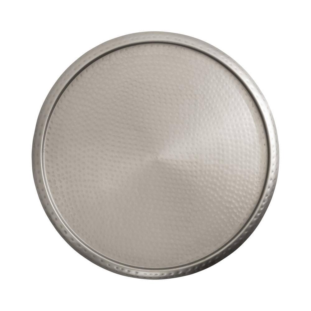 Kate and Laurel Sanzo Metal Side Table, 15x15x24, Silver