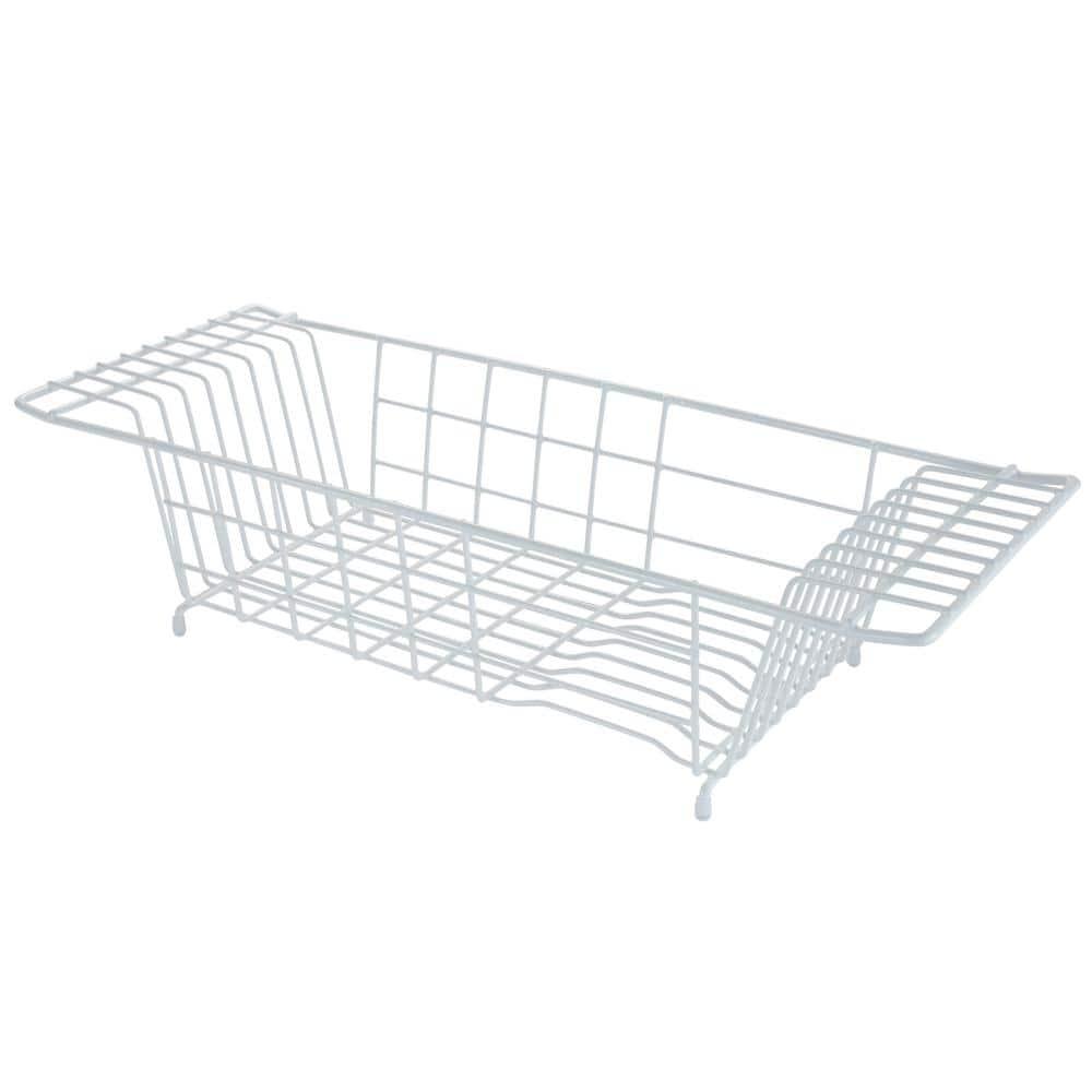 Over the Sink White Dish Rack
