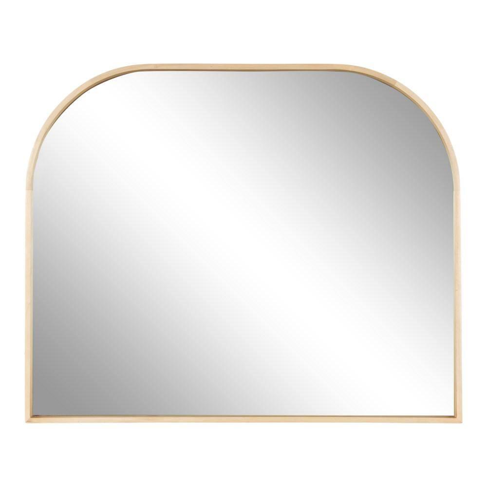 Kate & Laurel All Things Decor 34"x28" Valenti Wide Arch Wall Mirror Gold