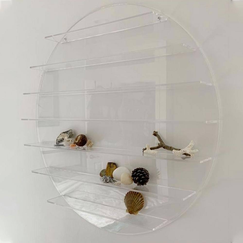 47" inch Diameter 1/4" Clear Plexiglass Sheet, Round Cake Disc, Lucite Circle Flat Edge Plexiglass Table Top by Fab Glass and Mirror