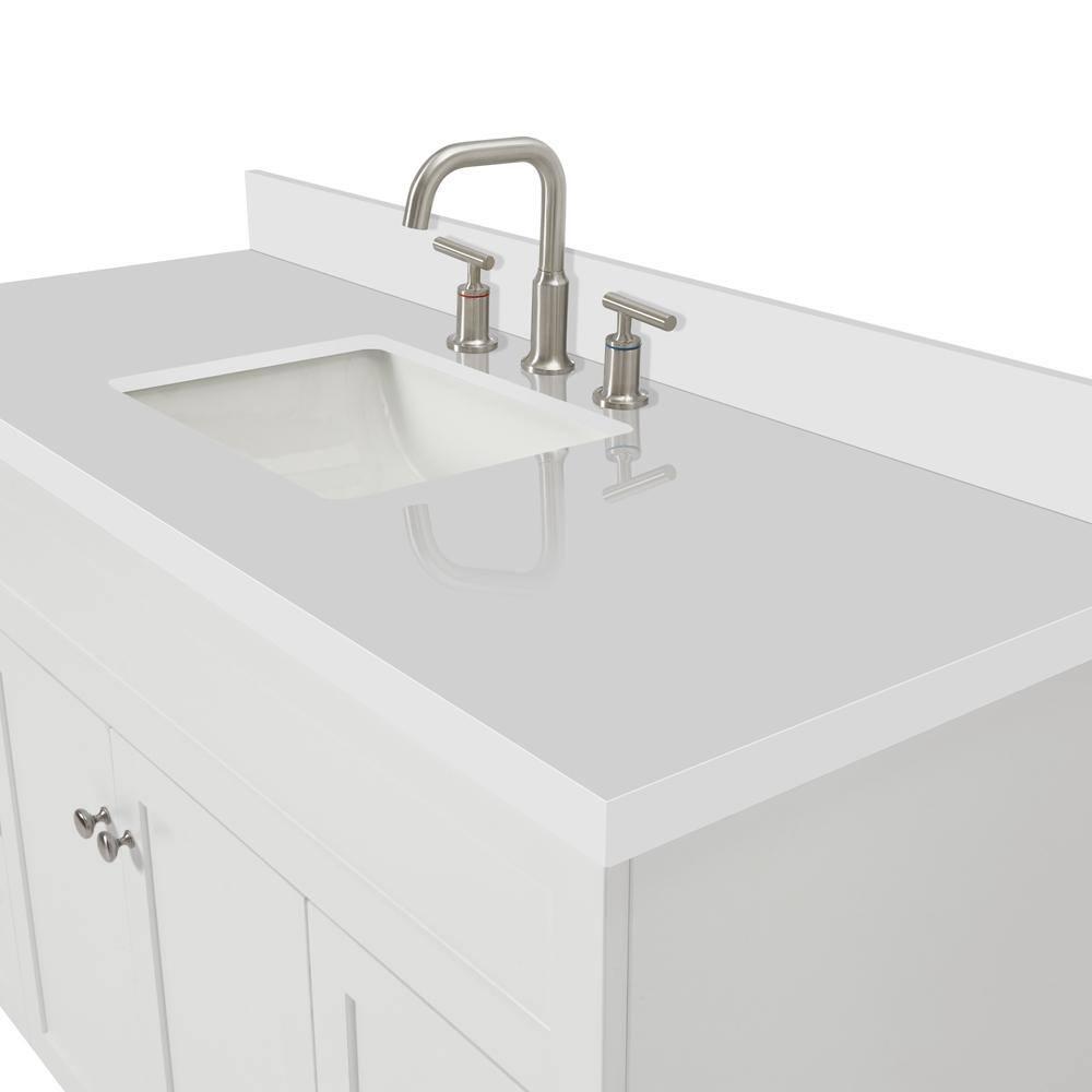 Ariel F055s-Wq-Vo Hamlet 55" Freestanding Single Basin Vanity Set - White