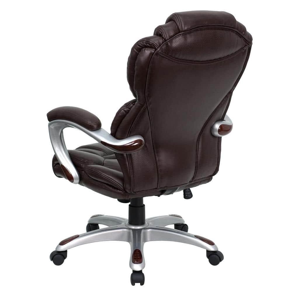 Flash Furniture High Back Executive Swivel Ergonomic Office Chair with Accent Layered Seat