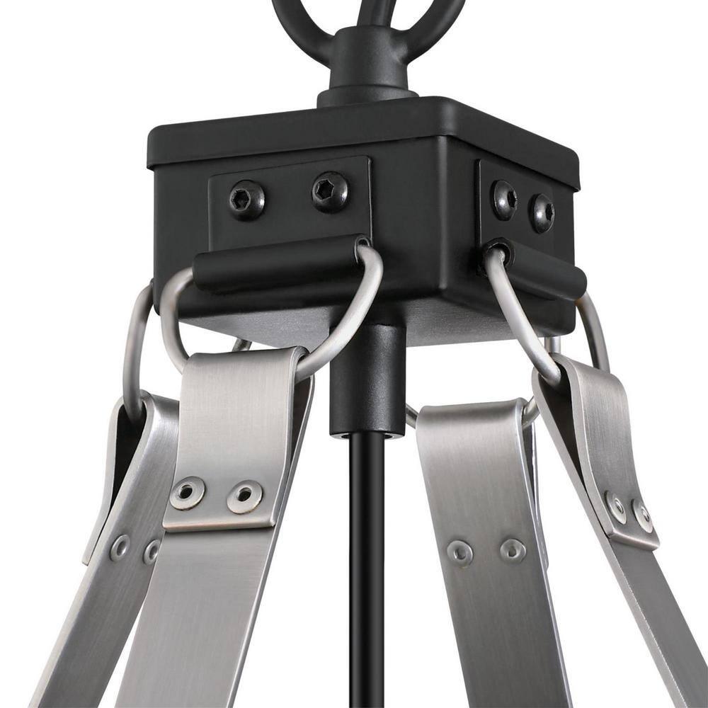 Westinghouse Lighting 6116300 Bartley One-Light Indoor Pendant with Dark Pewter Accents, Matte Black