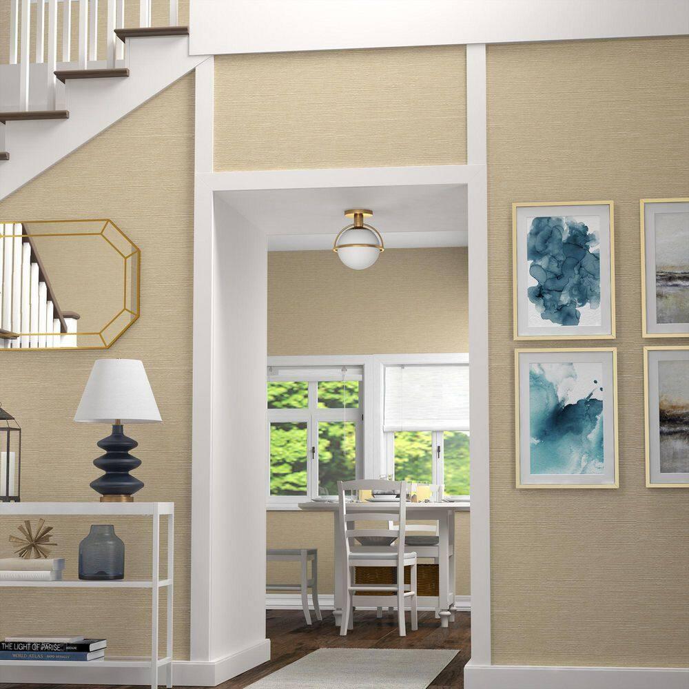 Evelyn&Zoe 9.25" Antique Brass Finish Metal/Glass Semi Flush Mount