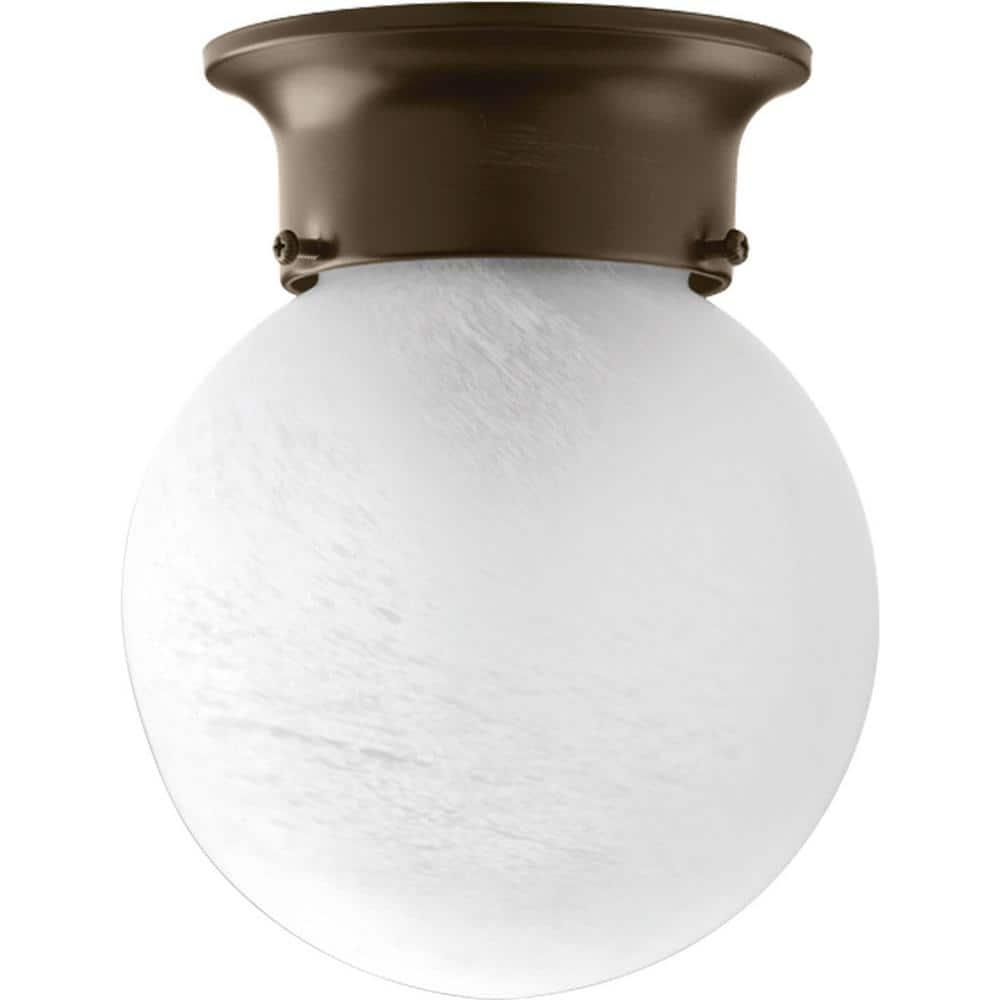 Glass Globes Collection 6" One-Light Close-to-Ceiling