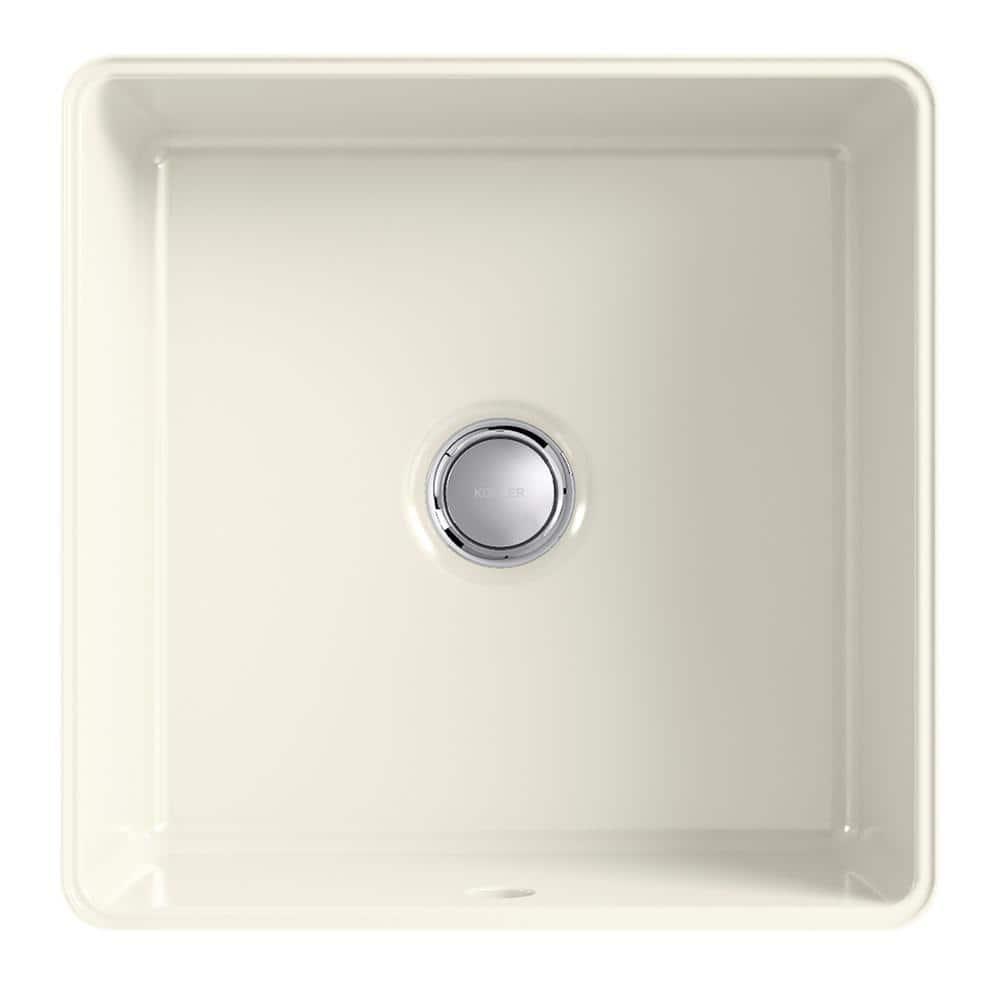 Verticyl Vitreous China Square Undermount Bathroom Sink with Overflow