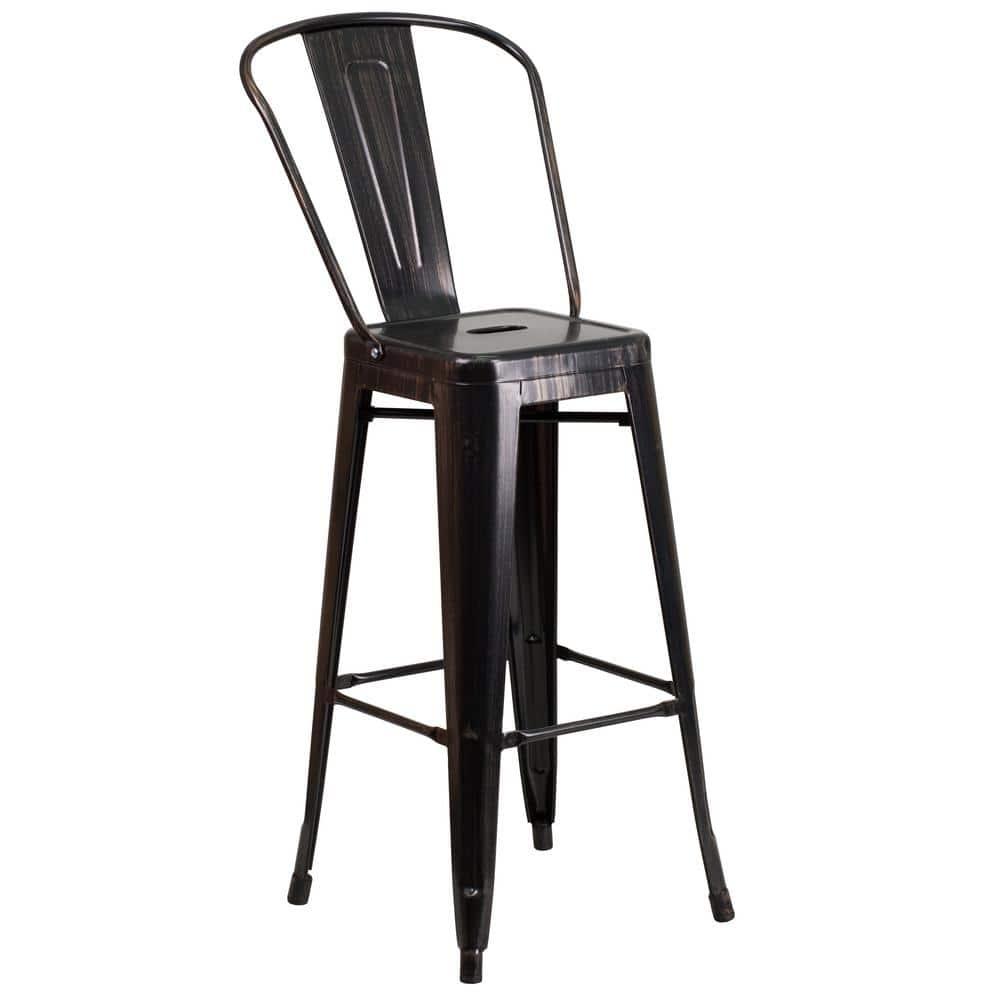 Flash Furniture Metal Outdoor Stool