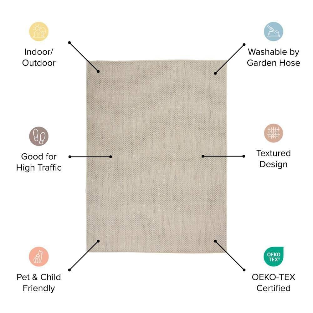 Nourison Courtyard Geometric Indoor / Outdoor Rug