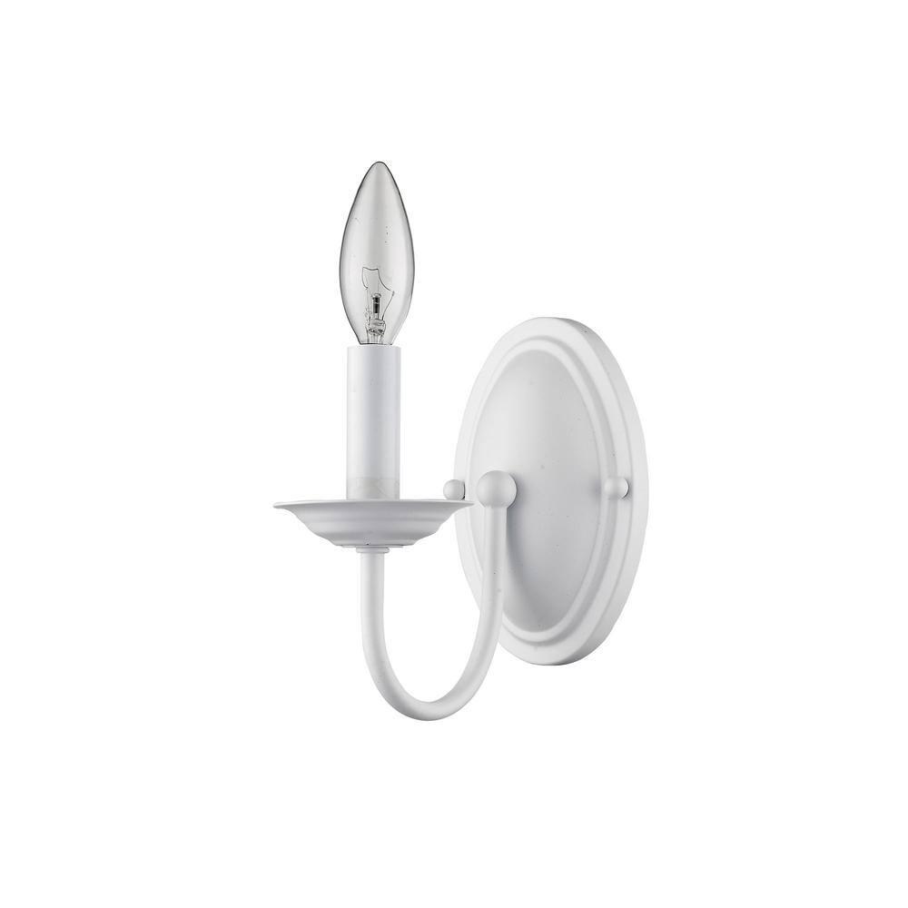 Livex Lighting Home Basics 1 - Light Wall Light in  White