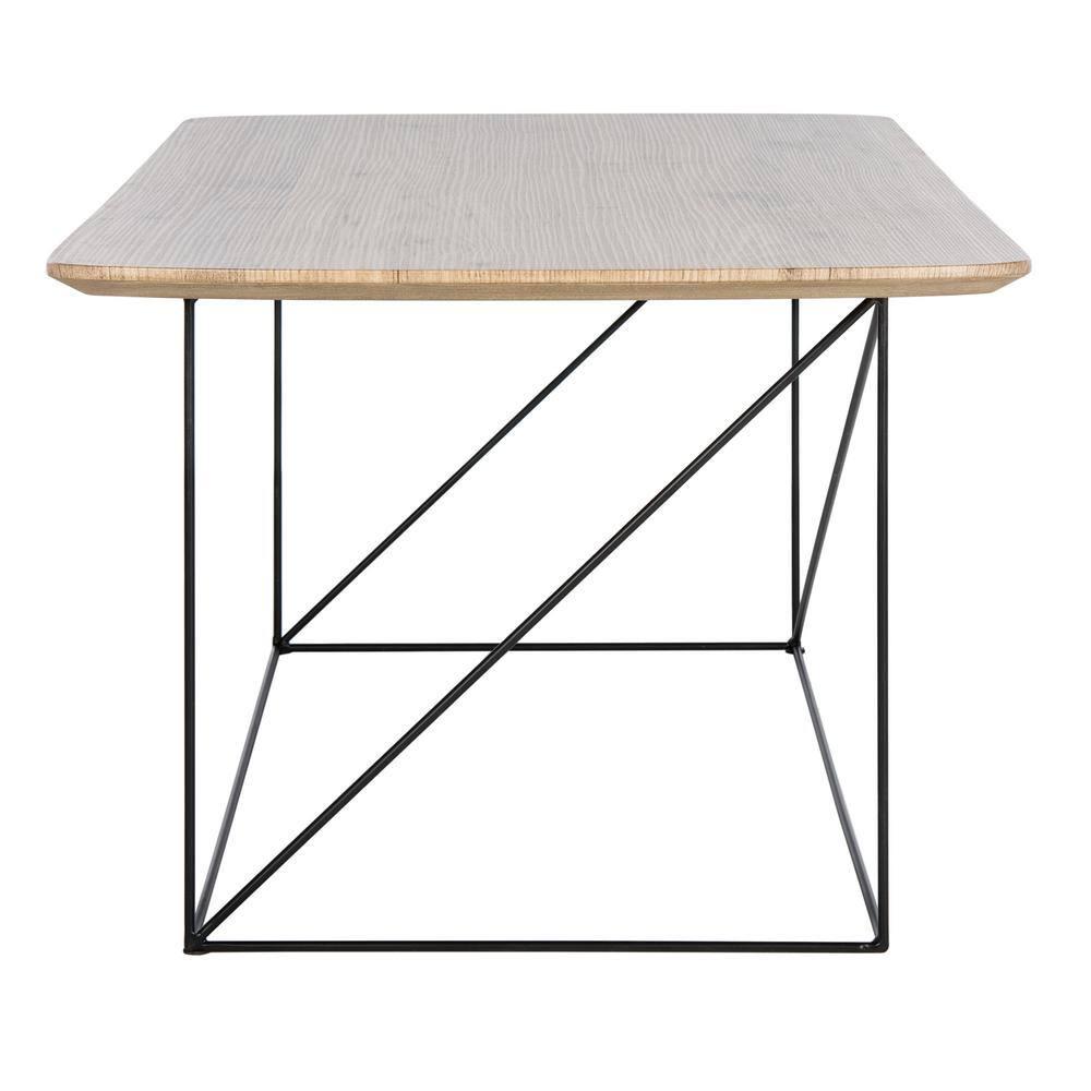 Rylee Rectangle Coffee Table - Taupe Brown/Black - Safavieh