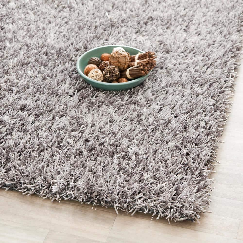 Shag SG531 HAND TUFTED Indoor Area Rug - Grey/Grey - 4'x6' - Safavieh.