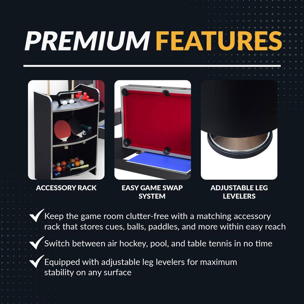 Triple Threat 3-in-1 72" Multi Game Table