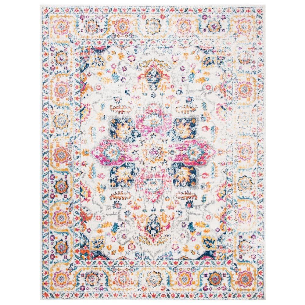 SAFAVIEH Madison Katina Traditional Area Rug, Fuchsia/Ivory, 12' x 15'