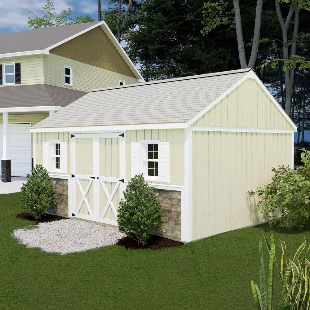 Best Barns Brookfield 16 ft. W x 12 ft. D Solid Wood Storage Shed