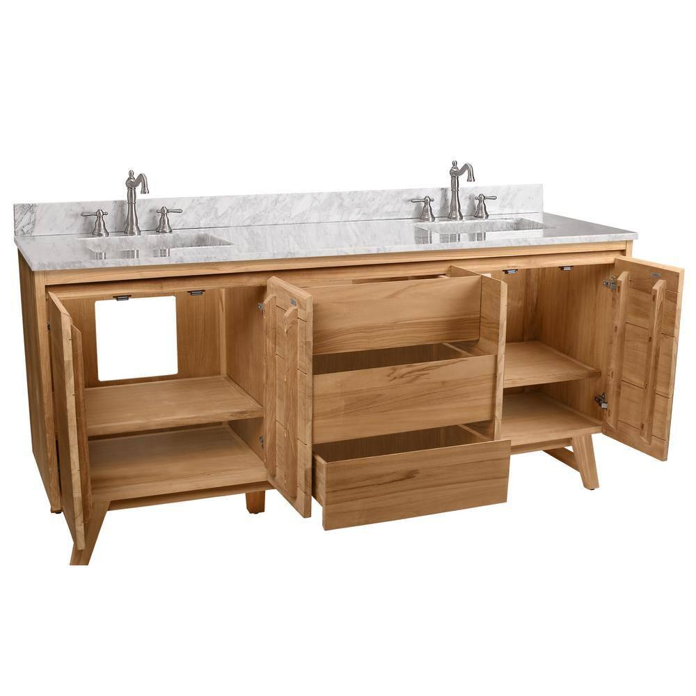 Avanity Coventry 73'' Double Bathroom Vanity with Marble Top
