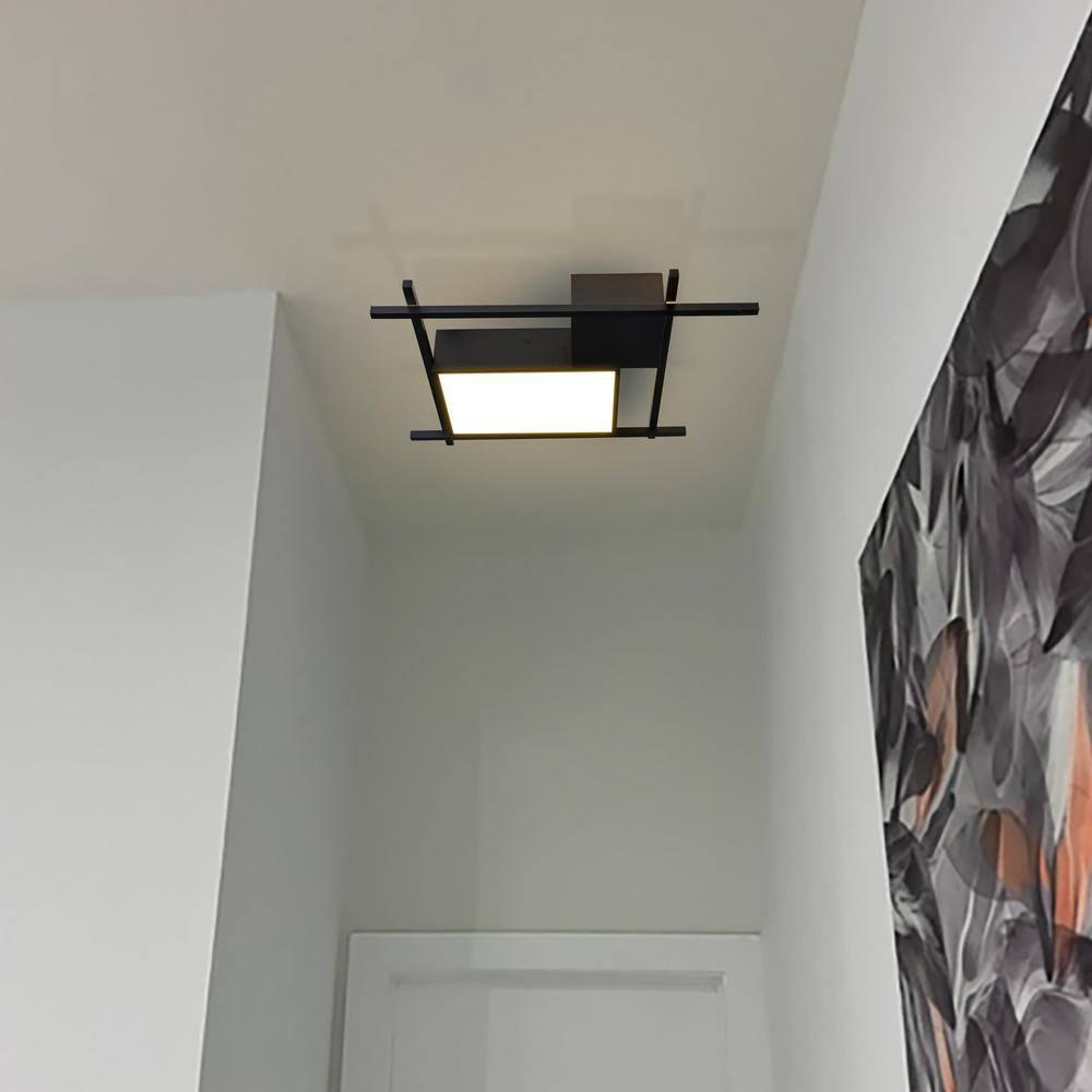 Radium 19-in Integrated LED Rectangular ETL Certified Semi Flush Ceiling Light
