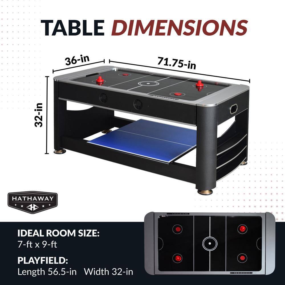 Triple Threat 3-in-1 72" Multi Game Table