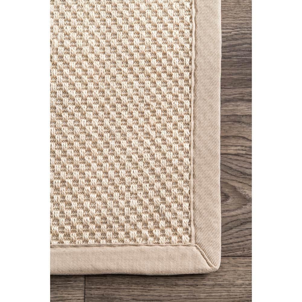 Proper Sisal and Wool Tan Area Rug