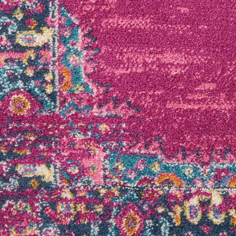 Nourison Passion Medallion Bohemian Indoor Rug Fuchsia 9' x 12'