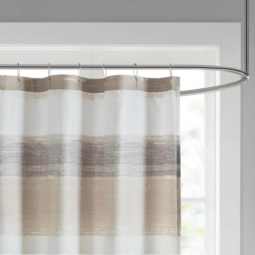 Madison Park Essentials Saben Stripe Print Shower Curtain