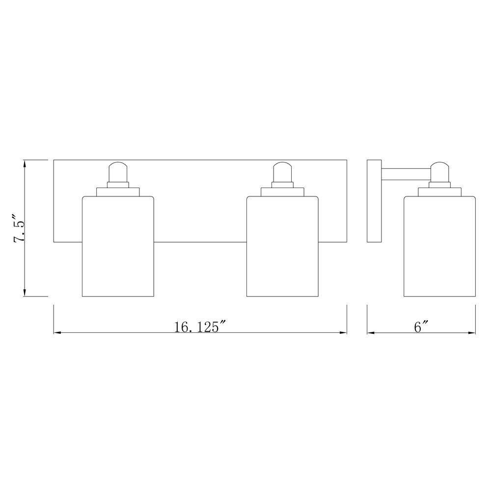Z-Lite Soledad 2 - Light Vanity in  Brushed Gold