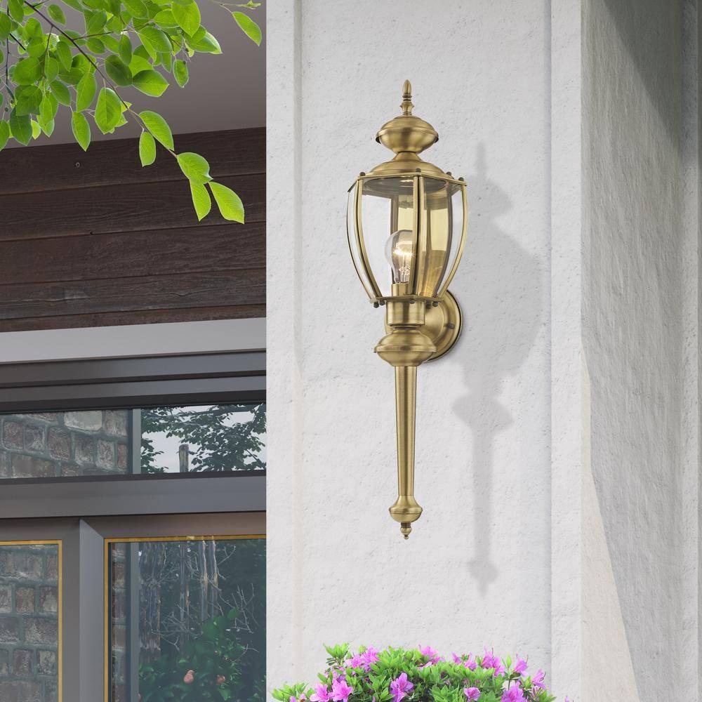 Livex Lighting 1 - Light Wall Light in  Antique Brass