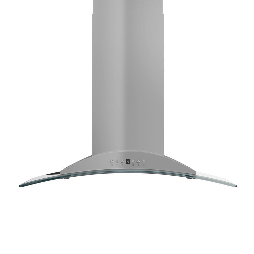 ZLINE 30 in. Convertible Vent Isl& Mount Range Hood in Stainless Steel & Glass (GL9i-30)