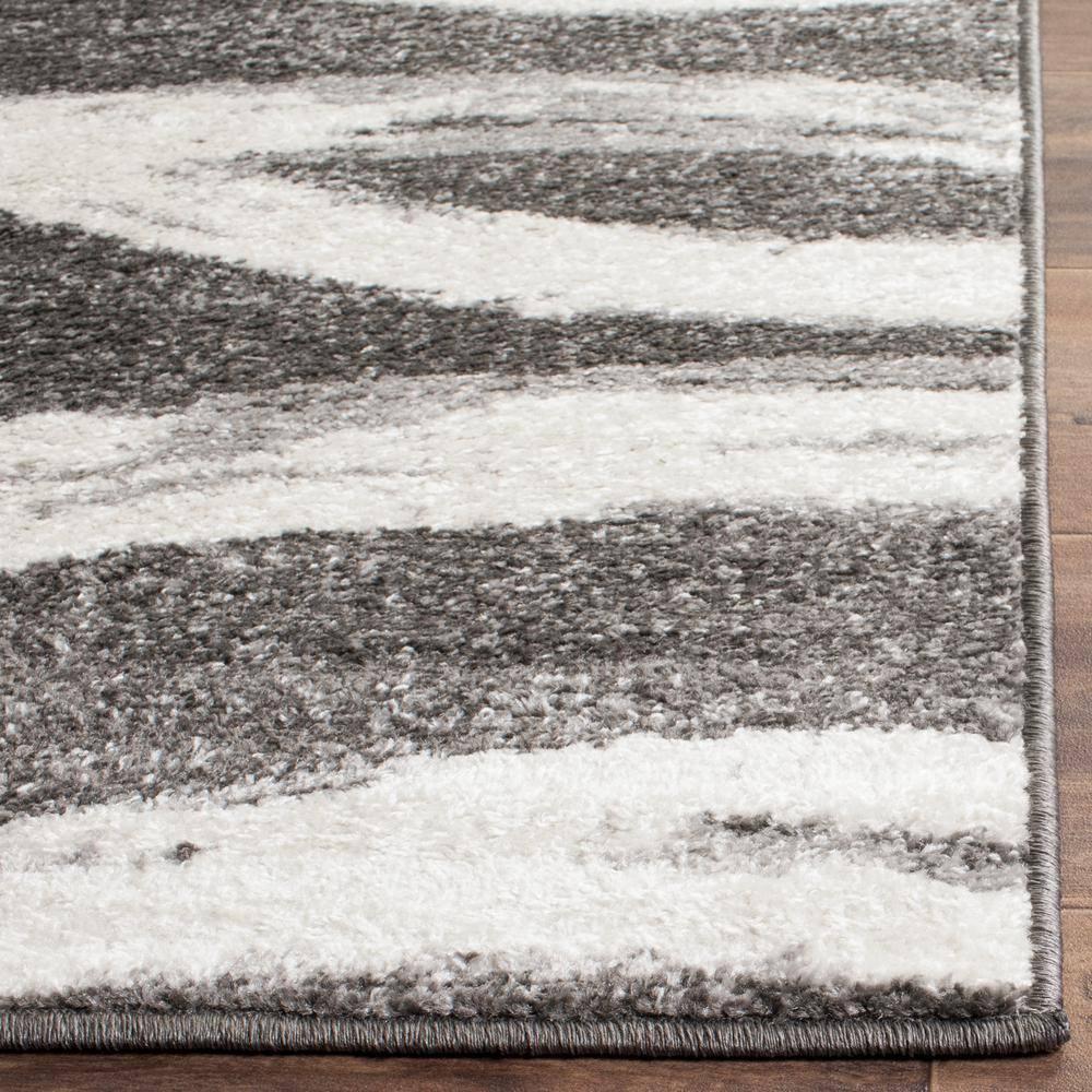 Adirondack ADR125 Machine Made Indoor Area Rug - Charcoal/Ivory - 6'x9' - Safavieh