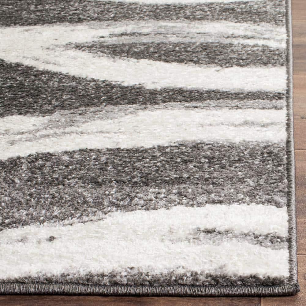 Adirondack ADR125 Machine Made Indoor Area Rug - Charcoal/Ivory - 9'x12' - Safavieh