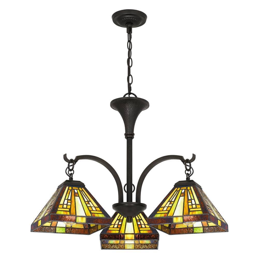 Quoizel Lighting Stephen 3 - Light Chandelier in  Vintage Bronze
