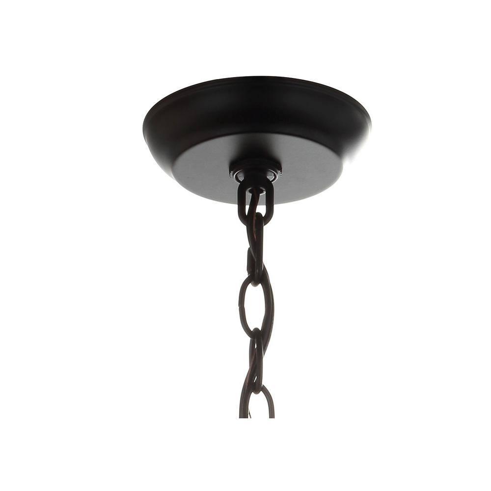 Gabrielle 10" Crystal/Metal LED Pendant, Oil Rubbed Bronze
