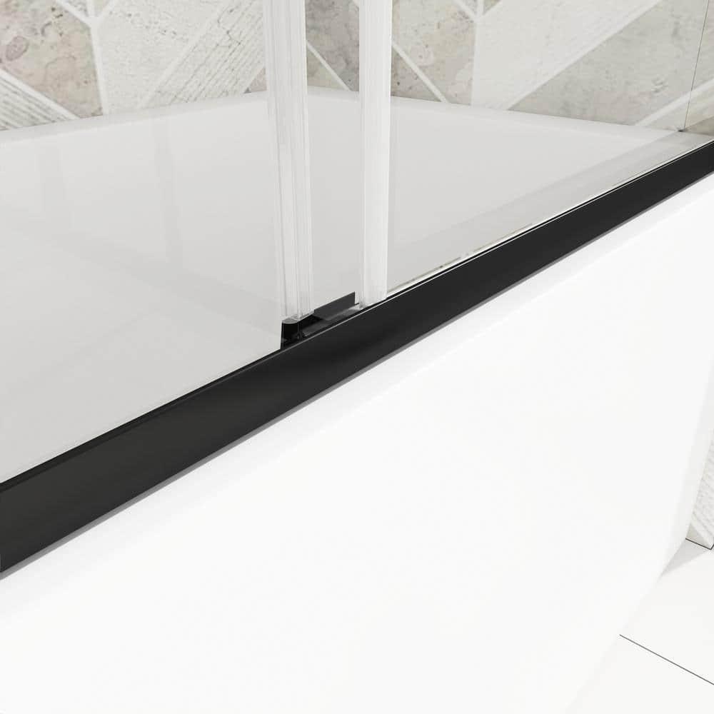 60" W x 58" H Double Sliding Framed Tub Door