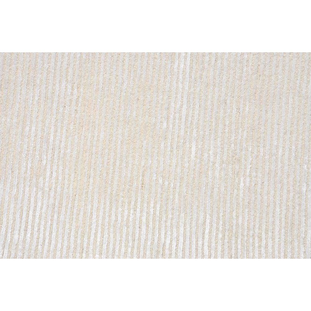Edgy Hand Tufted Viscose Striped Rug