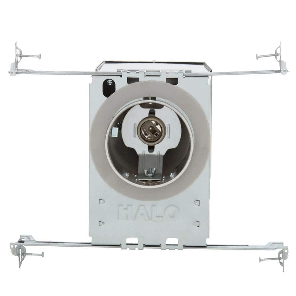 Halo E4ICATSB Recessed Housing, 4 in Dia Recessed Can, Aluminum