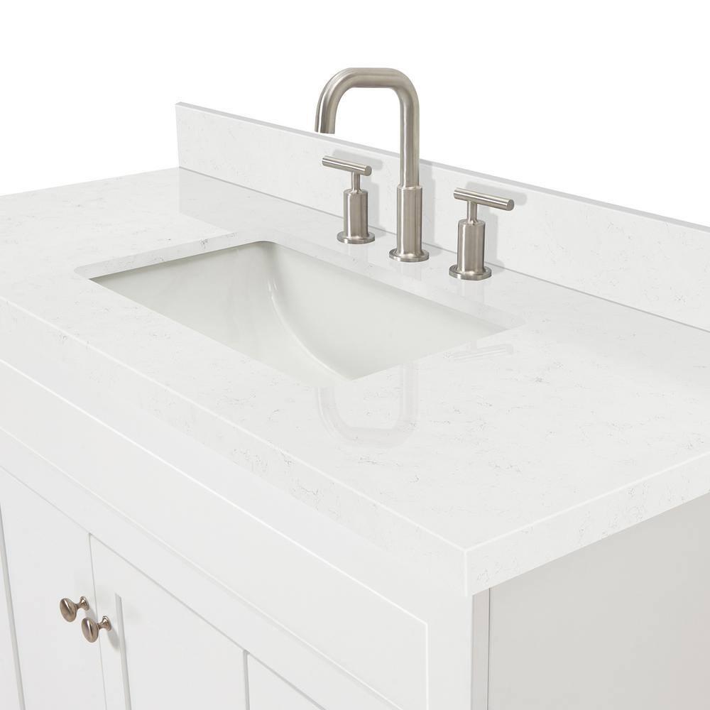 Ariel F048scqrvo Hamlet 48" Free Standing Single Basin Vanity Set - White
