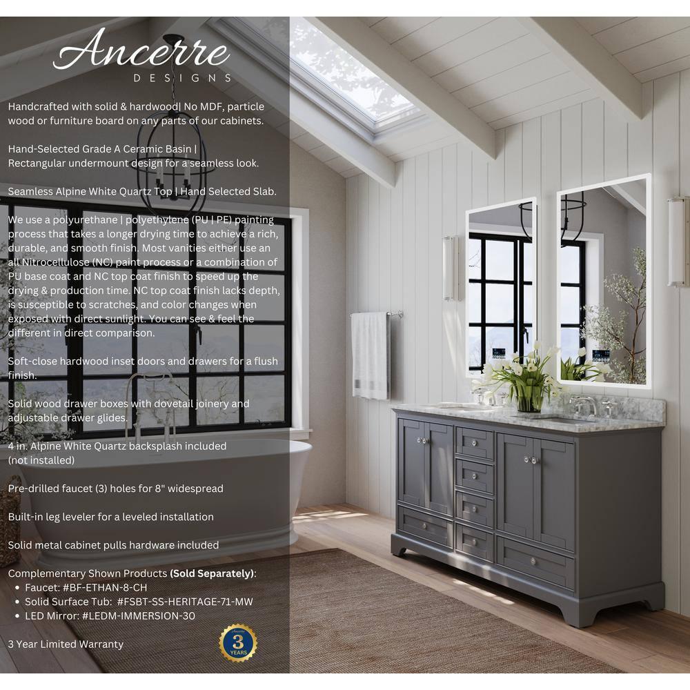 Varna 60'' Double Bathroom Vanity
