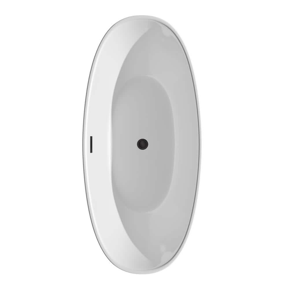 Dorrit 66" x 32" Freestanding Soaking Acrylic Bathtub