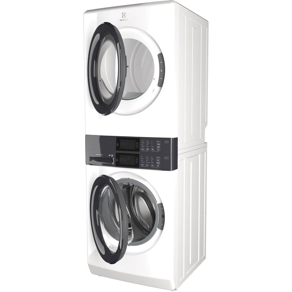 Electrolux Washer & Dryer Set with Stackable 4.4 Cubic Feet Front Load Washer and 8 Cubic Feet Dryer with Stacking Kit