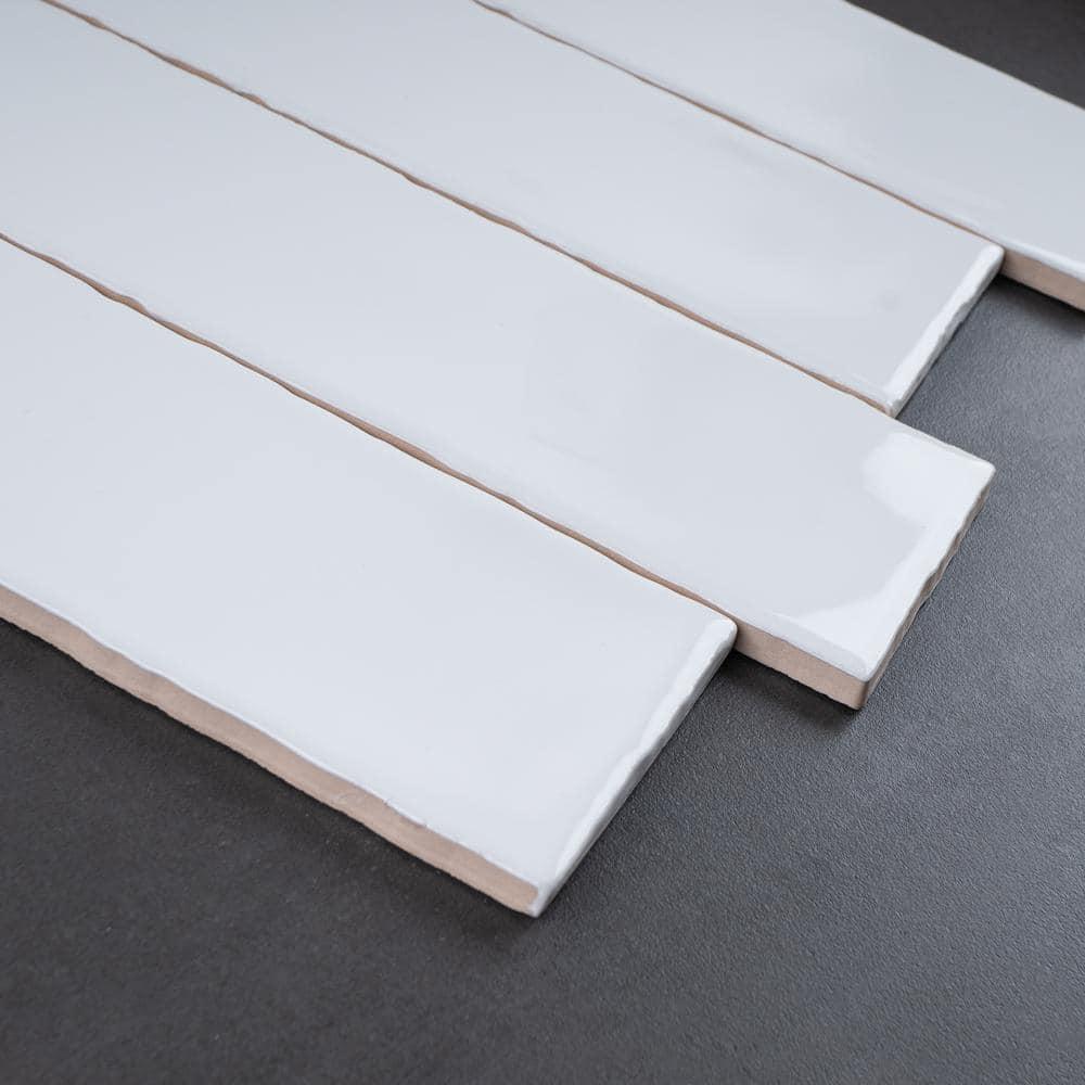Supreme Tile Rustic 2.95 in. X 11.81 in. Polished Ceramic Subway Wall Tile