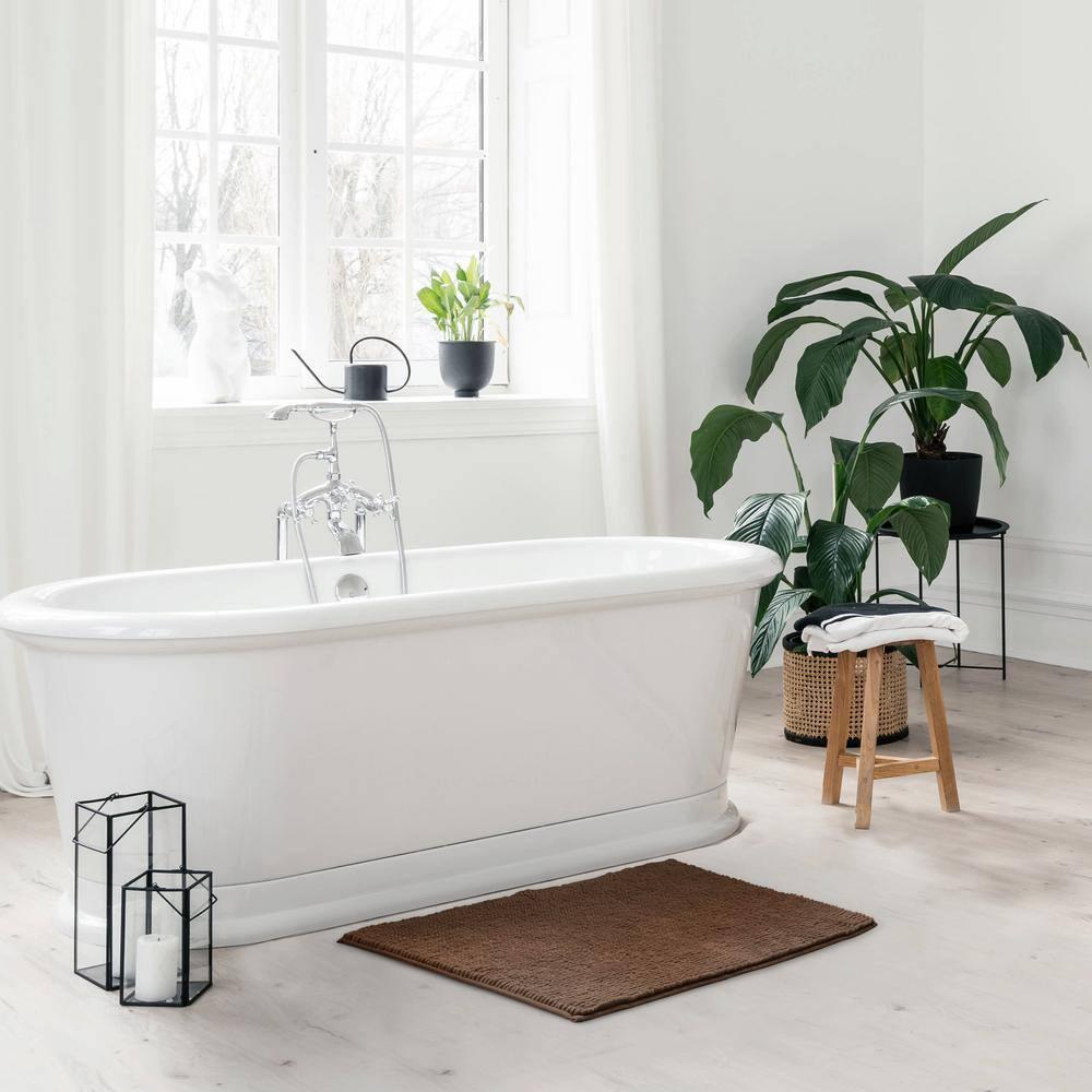 Resort Collection Chenille Plush Loop Bath Mats, 2-Piece Set