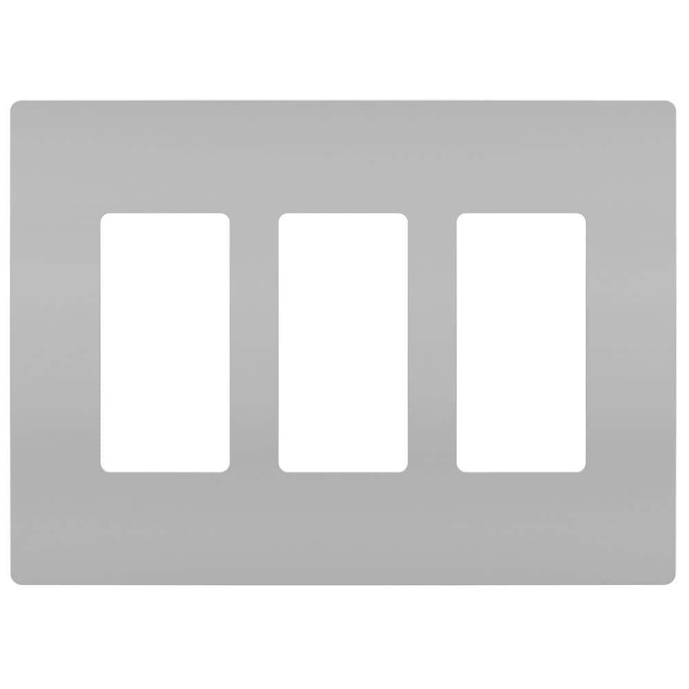 Legrand Radiant 3-Gang Decorator Rocker Screwless Wall Plate