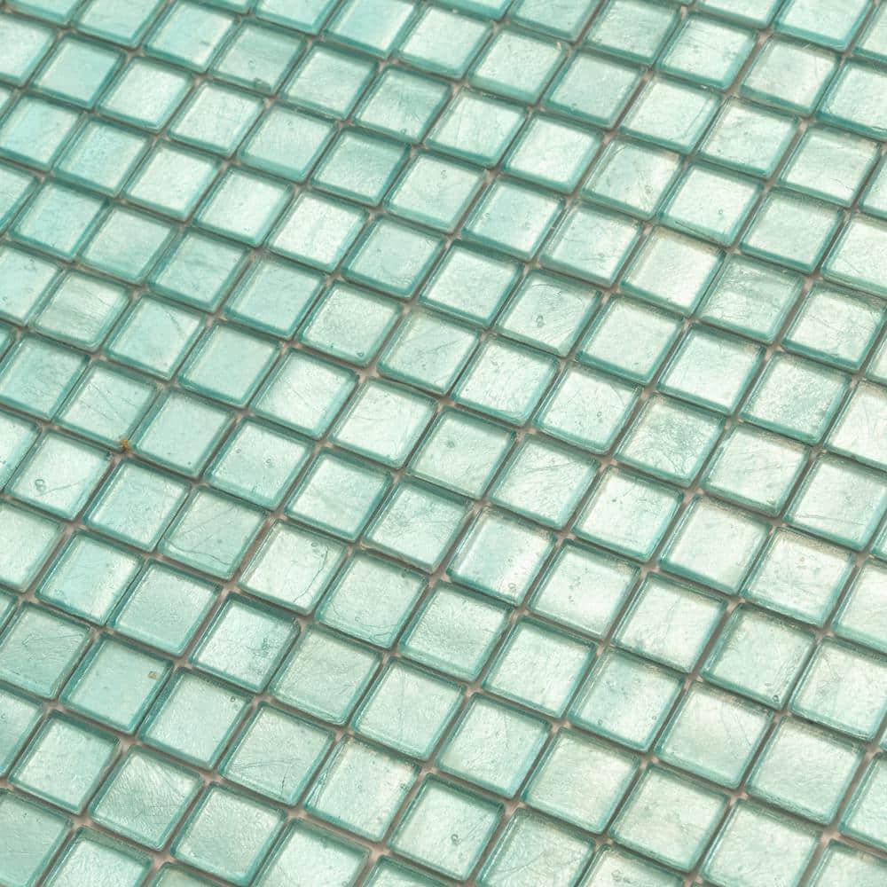 Skosh 0.6" x 0.6" Glass Grid Mosaic Wall & Floor Tile