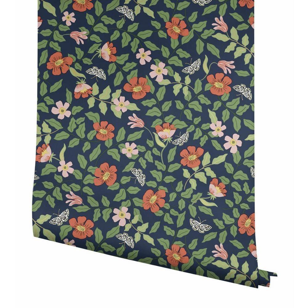 Rifle Paper Co. Primrose 20' L x 20.5" W Peel and Stick Wallpaper Roll