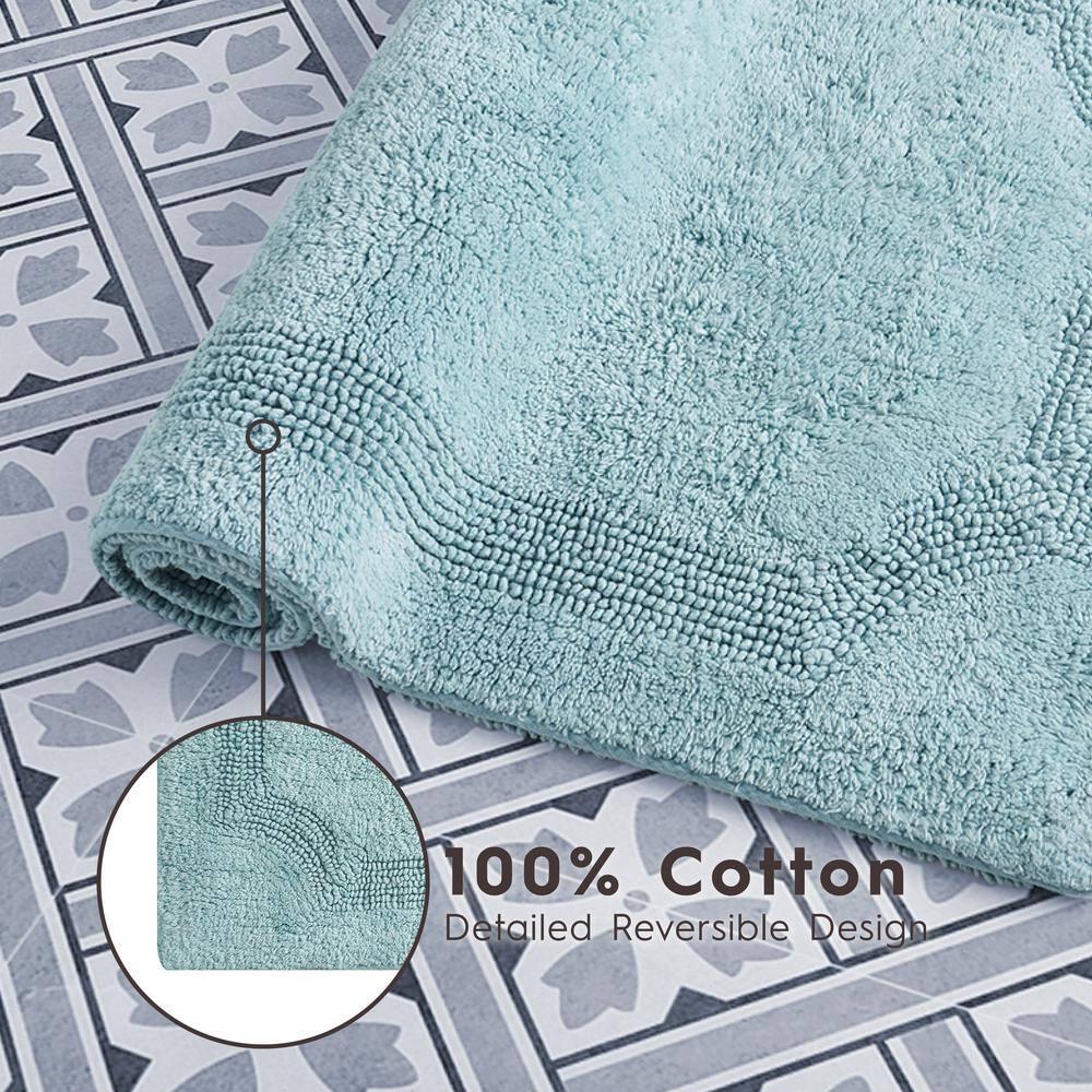 Laura Ashley Laura Ashley Reversible Cotton Bath Rug