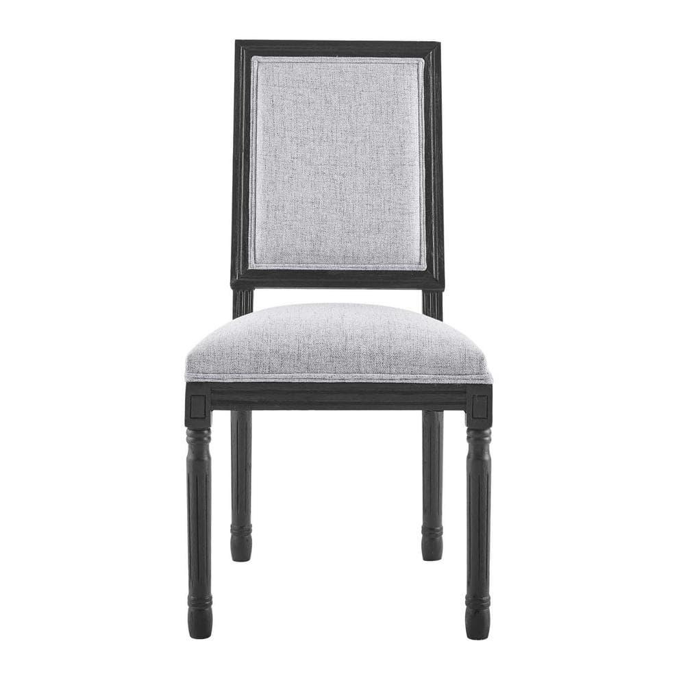Modway Court French Vintage Upholstered Fabric Dining Side Chair