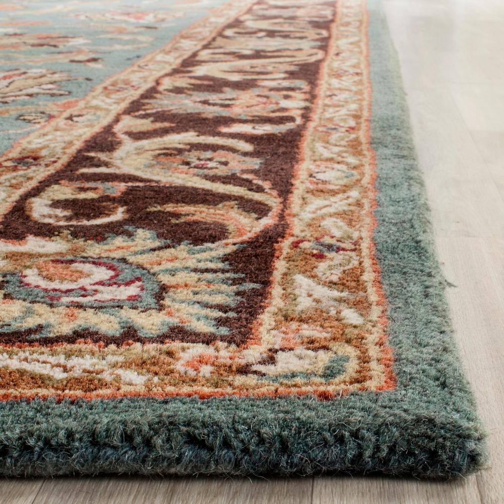 Heritage HG812 Handmade Accent Rug - 2'x3' - Blue/Brown - Safavieh