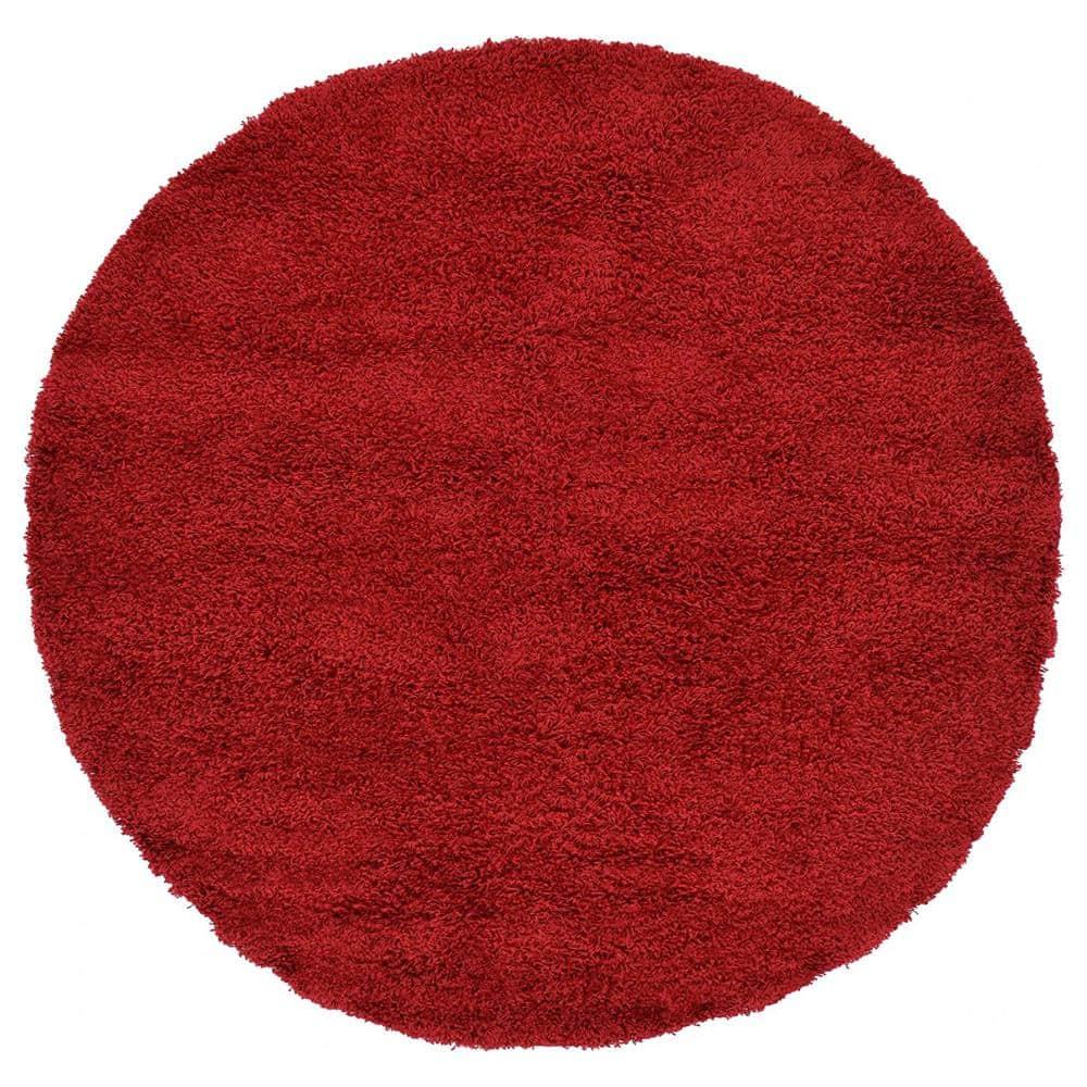 Unique Loom 6' 0 x 6' 0 Solo Calabasas Red Area Rug